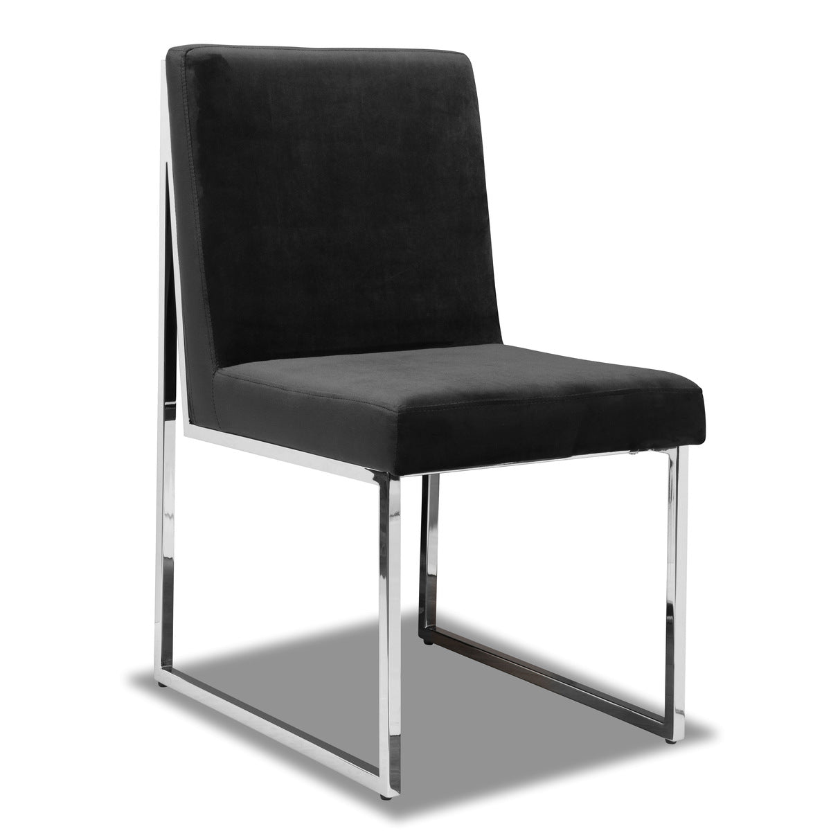 Amorra Black Side Chairs Set of 2 - Modern Dining Room Chairs for Kitchen, Living Room, and Office Use