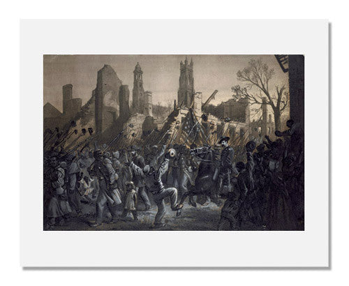 Thomas Nast Print - 55th Massachusetts Regiment Entrance - Civil War Art & Historical Decor for Home, Office, or Classroom