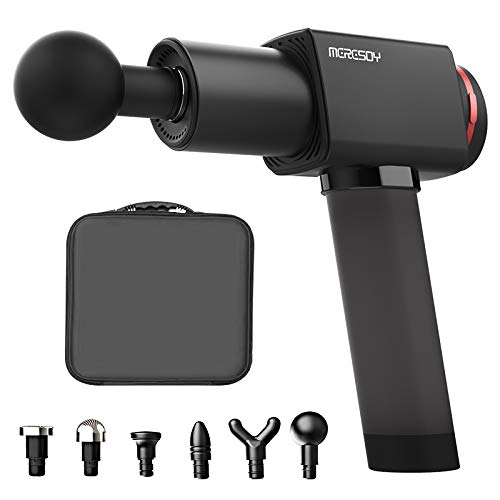**Meresoy Super S Cordless Percussion Massage Gun – Professional Deep Tissue Muscle Massager with 6 Speeds & 6 Heads for Pain Relief, Recovery & Relaxation – Portable for Home, Gym, Office & Travel Use**