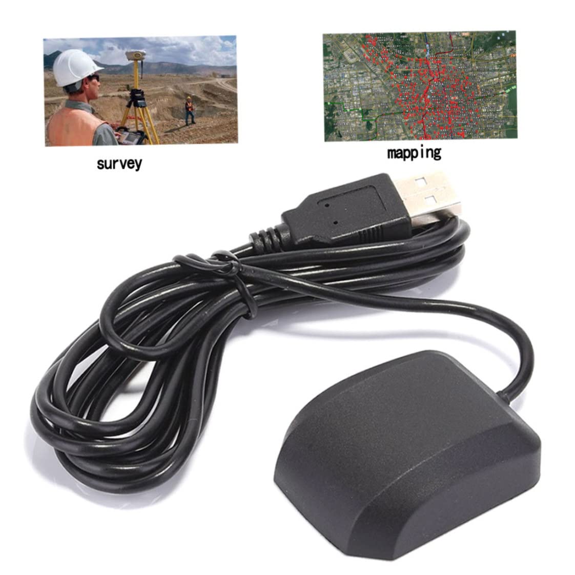 VK-162 10Hz High Sensitivity USB GPS Receiver Module with Antenna for Laptop, PC, Car, Marine & Security Systems - Perfect for Navigation, Fleet Tracking & Outdoor Adventures