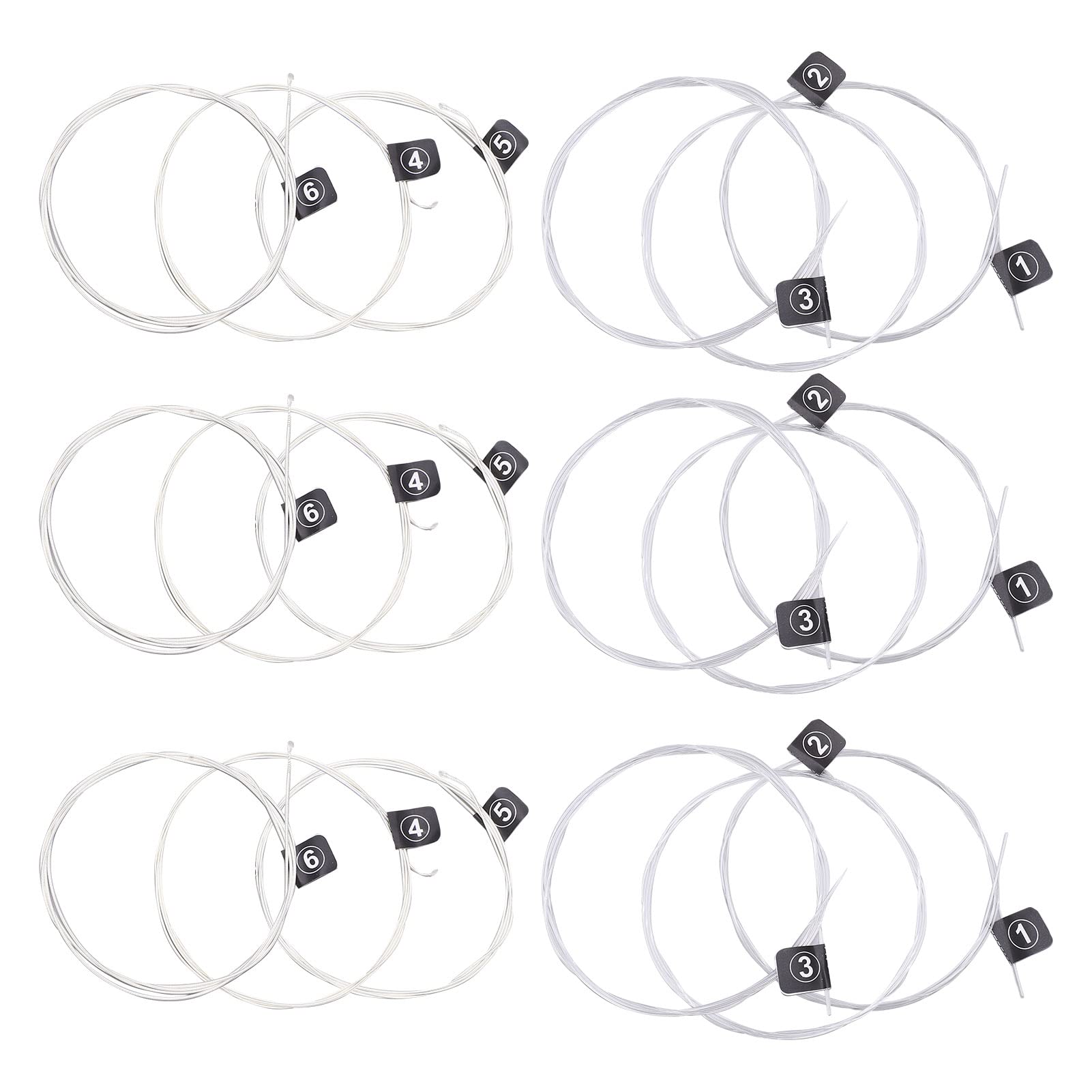 3 Sets (18pcs) Premium Nylon Classical Guitar Strings - Silver Plated Wound for 1st(E) to 6th(E) Strings | NX35 Model | Perfect for Beginners, Professionals & Live Performances