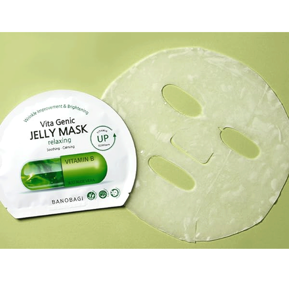 BANOBAGI Vita Genic Jelly Mask - Hydrating & Soothing Facial Sheet Mask, 30g x 10 Pack for Glowing Skin | Perfect for Daily Skincare Routine & Spa Night Relaxation
