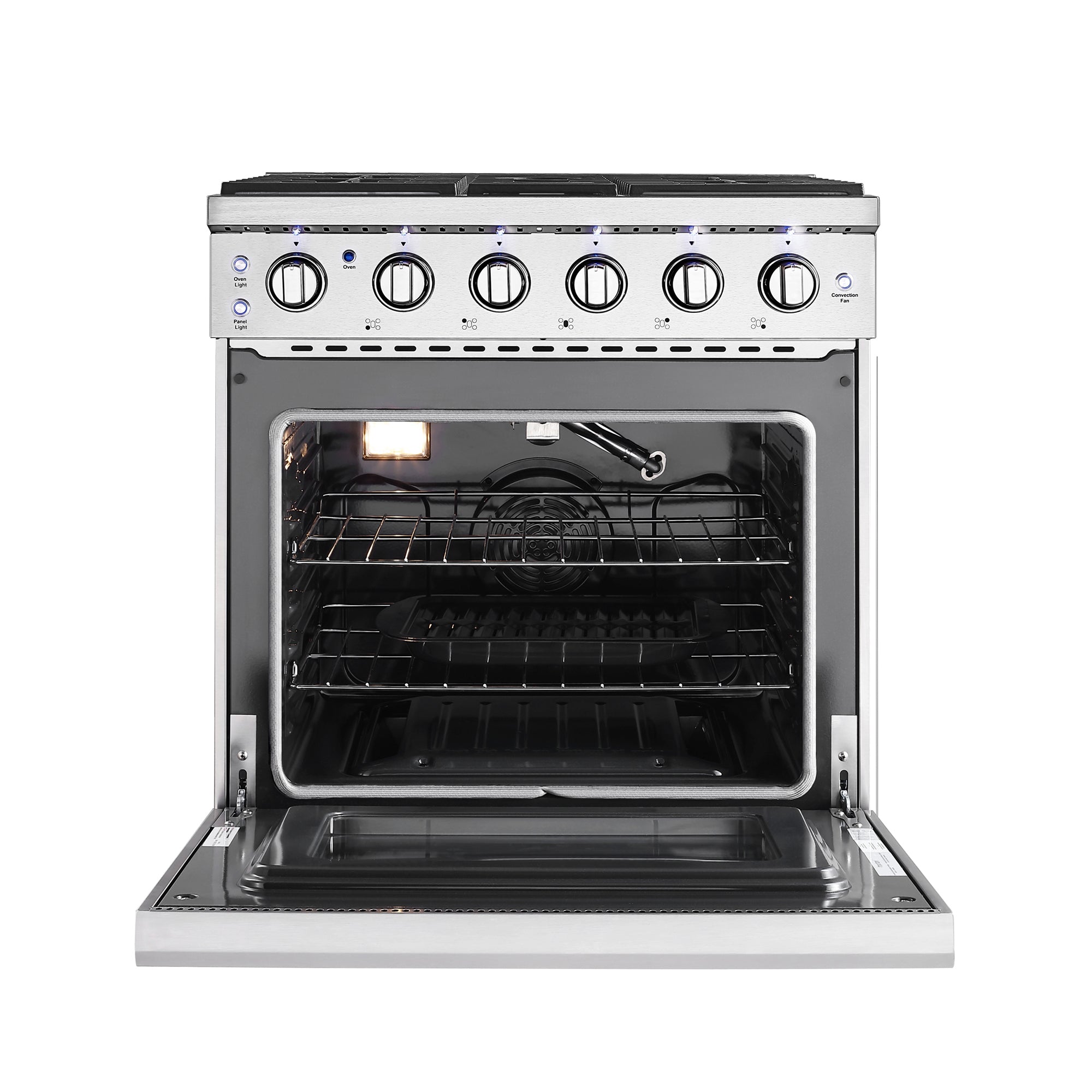 Empava 30 Inch Professional Freestanding Gas Range with 4 Burners - Stainless Steel 30GR10 - Ideal for Home Kitchens & Restaurant Style Cooking