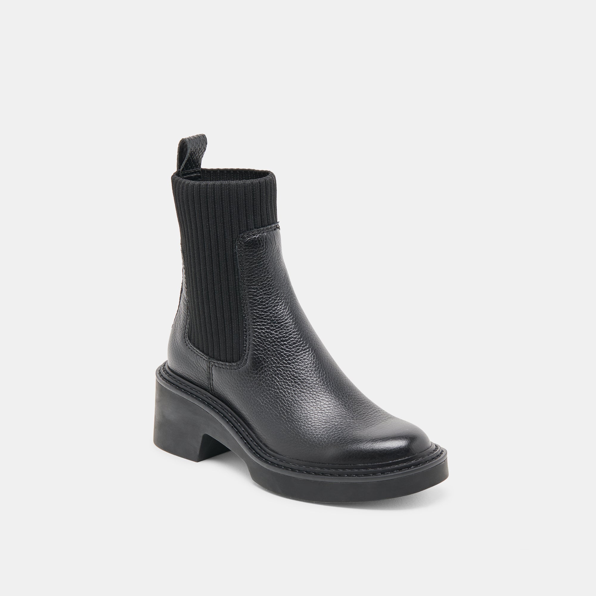 HILORA H2O Waterproof Leather Boots for Women - Black Ankle Boots with Slip-Resistant Sole | Perfect for Rainy Days, Outdoor Walking & Winter Fashion