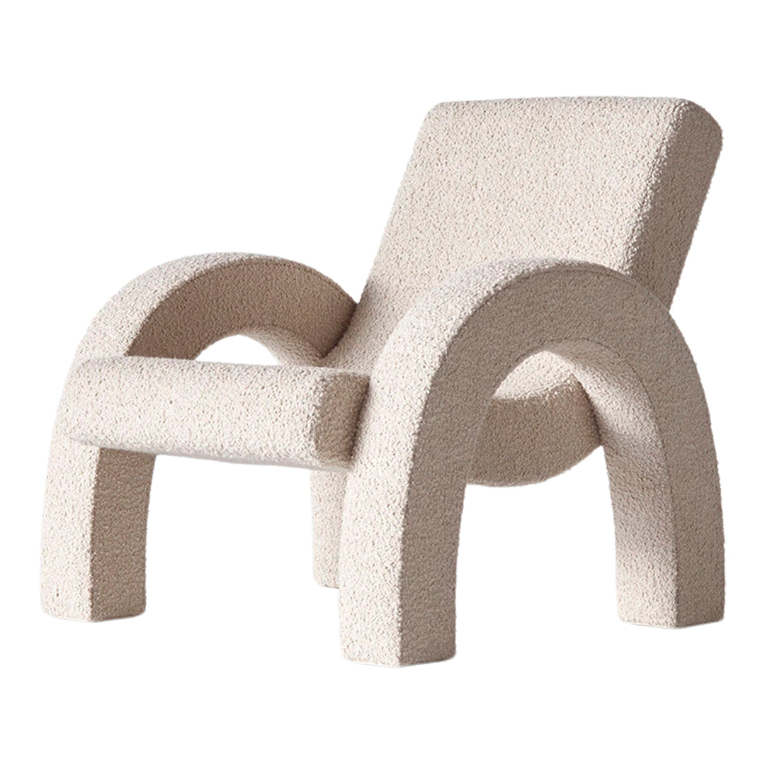 Modern Arco Lounge Chair Small - Compact & Stylish Accent Chair for Living Room, Bedroom, or Office - Perfect for Small Spaces & Relaxation