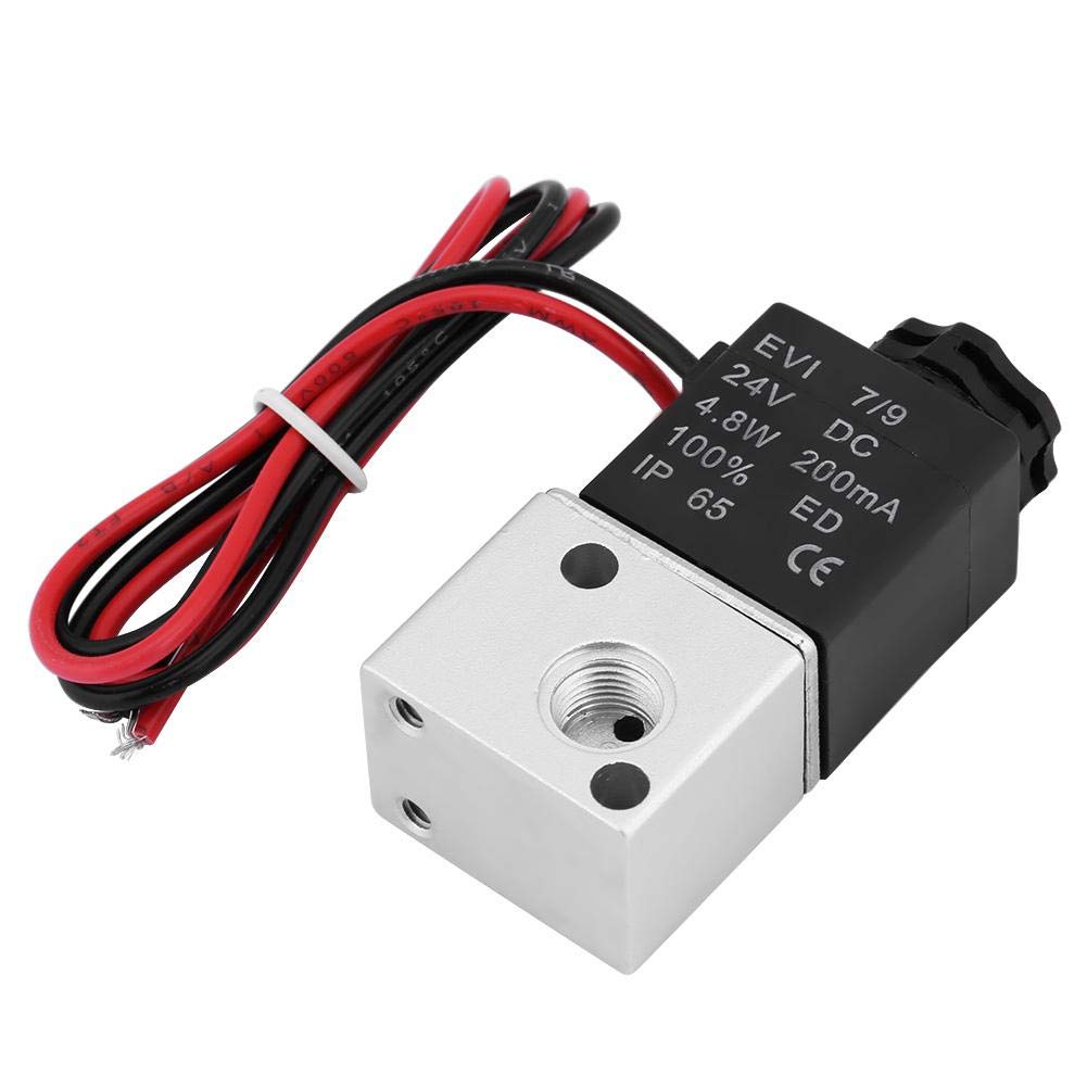 12V/24V Brass Air Solenoid Valve - 1/8