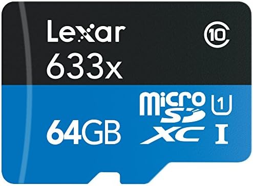 Lexar 633x MicroSDXC Card 128GB - 100MB/s Read, 45MB/s Write Speed - High Performance Memory Card for 4K Video, DSLR Cameras, Drones, and Mobile Devices