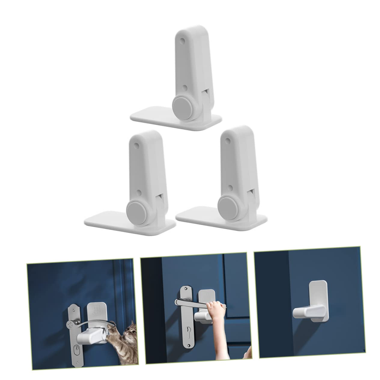 ORFOFE Child Safety Door Locks - Baby Proof Door Handle Locks for Boys & Girls | Secure Kids from Opening Doors | Perfect for Homes, Nurseries, and Daycares