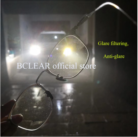 BCLEAR 1.56 Single Vision Anti-Blue Light Glasses - Clear Myopia Lenses for Computer & Digital Screen Protection | Perfect for Office Work, Gaming & Online Study