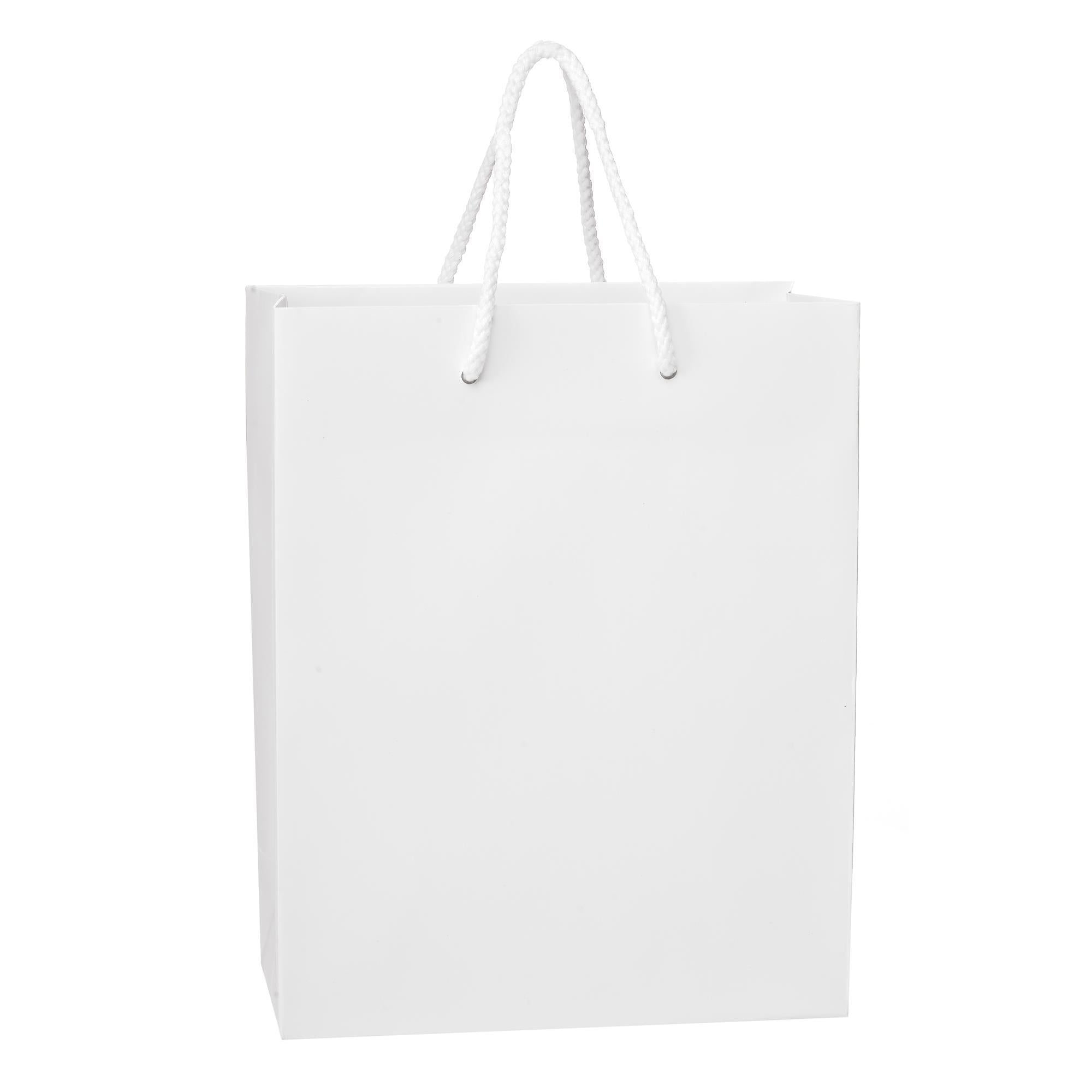 Premium Eurotote Bag with Rope Handle - Matte Finish - 8x4x10 Inches - Stylish Reusable Shopping Tote for Groceries, Beach & Daily Use
