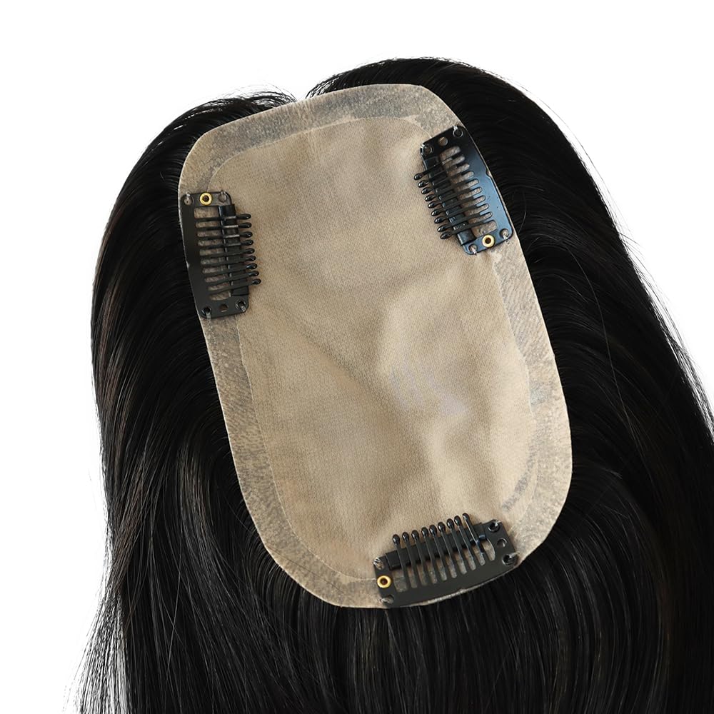 15in Human Hair Toppers for Women - 3