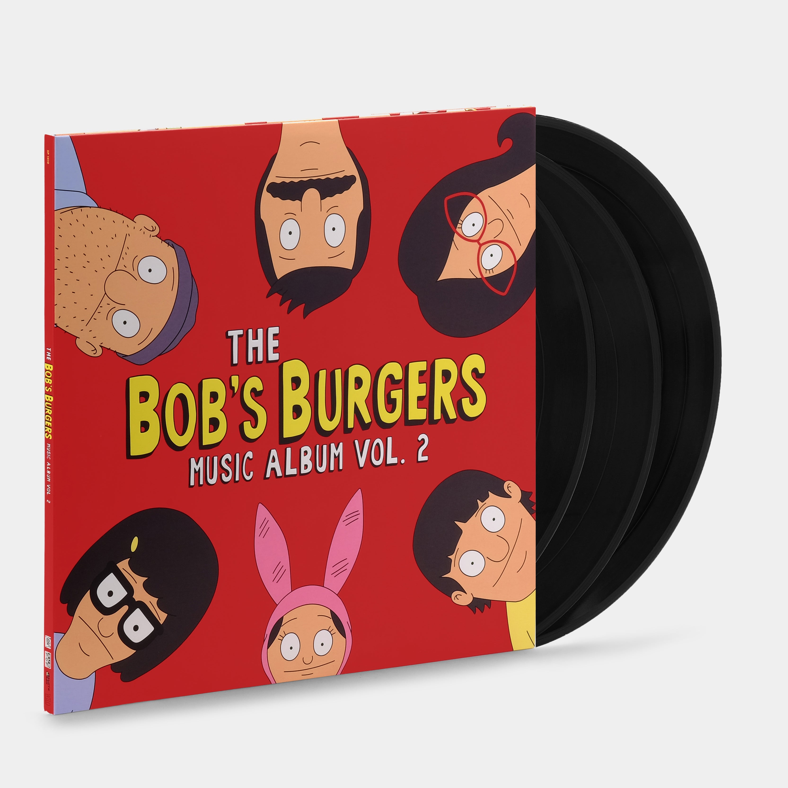 Bob's Burgers Music Album Vol. 2 - 3xLP Vinyl Record Soundtrack | Limited Edition Collectible for Fans & Music Lovers | Perfect for Home Listening, Gifts & TV Show Memorabilia