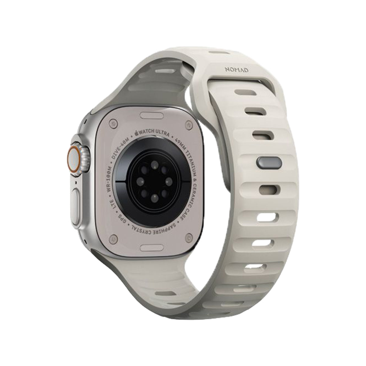 NOMAD Sport Band for Apple Watch 44mm 46mm & Ultra - Durable Silicone Strap for Active Lifestyle | Perfect for Running, Gym & Outdoor Adventures