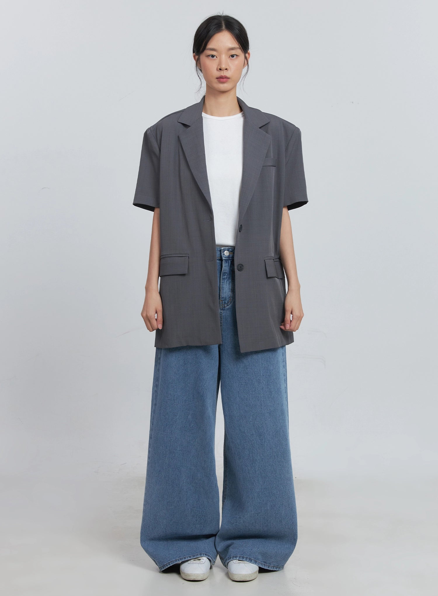 Daniela High Waisted Wide Leg Jeans for Women - Stretchy Comfort Denim Pants - Perfect for Casual Outings, Office Wear & Date Nights