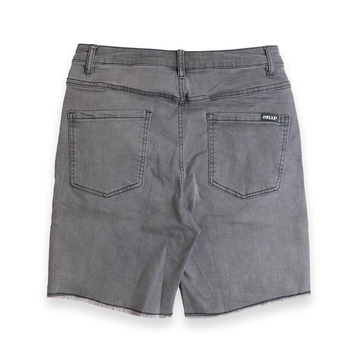 Handup Athletic Jean Shorts for Men & Women - 4-Way Stretch Denim Jorts with Back Pockets - Comfortable Workout & Casual Shorts for Gym, Running, Hiking & Everyday Wear