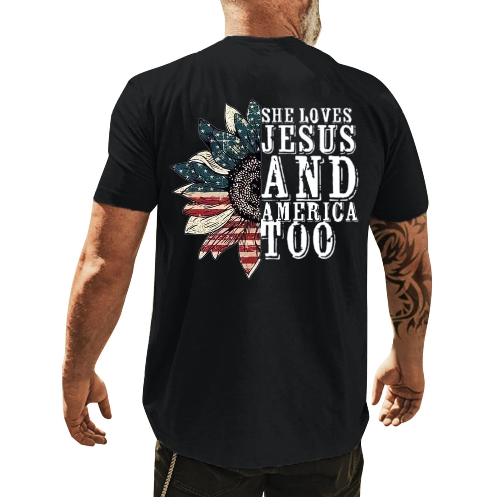 Men's Summer Polo Shirts - Short Sleeve Casual T-Shirts with Sun Print Design | Breathable Cotton Shirts for Outdoor Activities, Beach Vacations & Daily Wear | NEE55PD