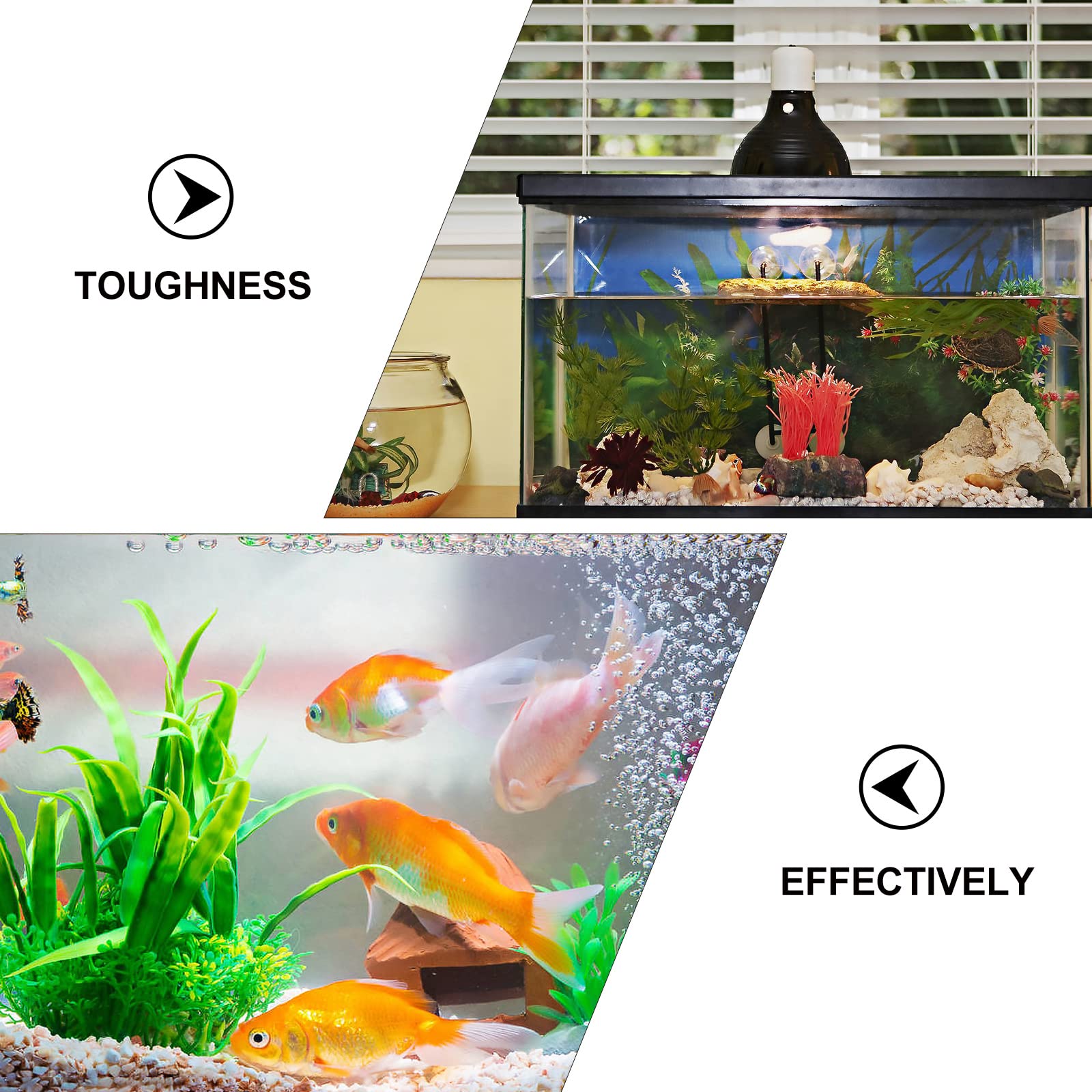 LUOZZY Aquarium Treasure Chest Diver Ornament - Floating Fish Tank Decor for Freshwater & Saltwater Tanks - Simulated Underwater Scenery for Betta, Goldfish & Tropical Fish - Perfect for Home, Office & Kids' Educational Aquariums