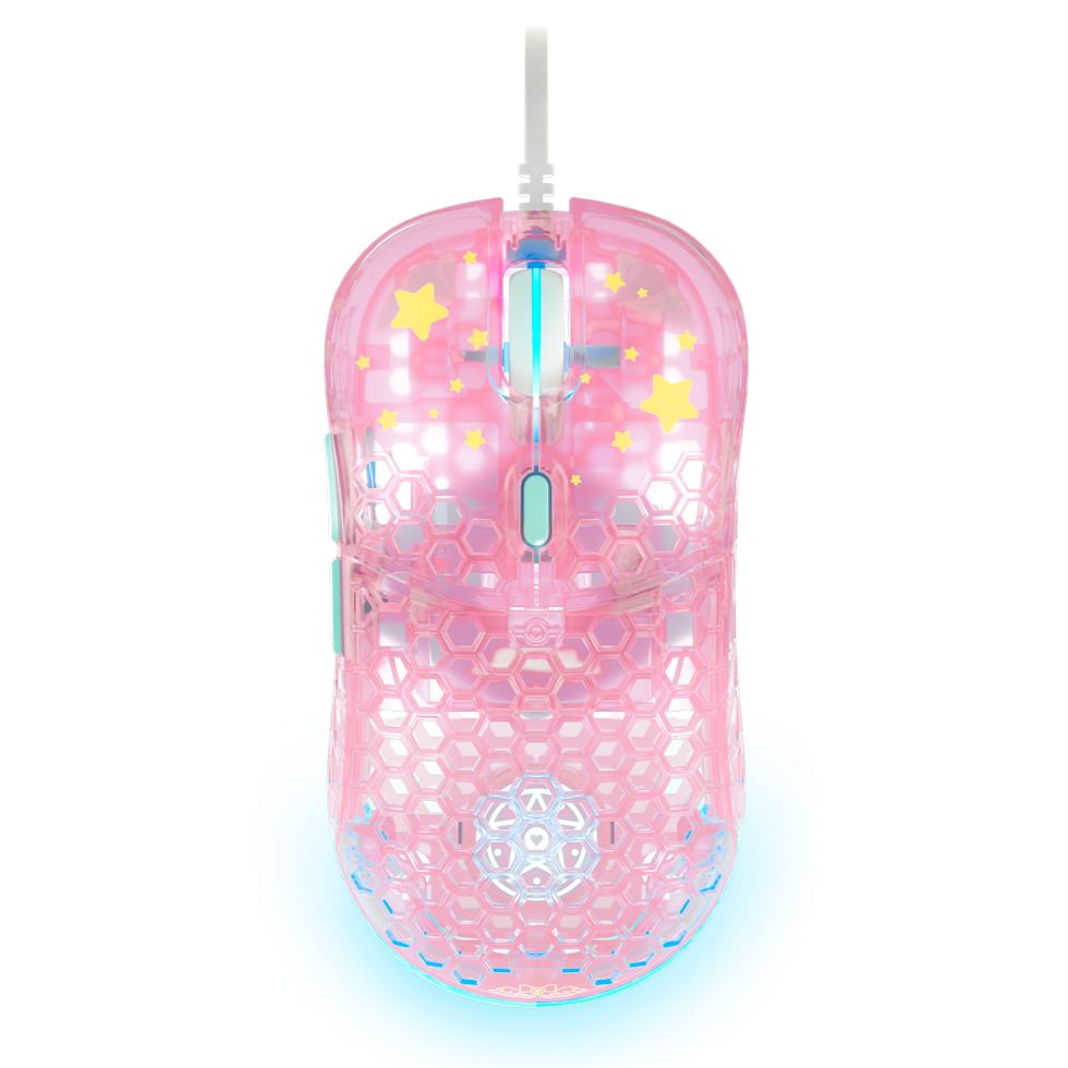 UltraLight Wireless Gaming Mouse - Magical Fairy M1 RGB Ergonomic Design for PC, Mac, Laptop - Perfect for FPS, MOBA, Esports & Office Work