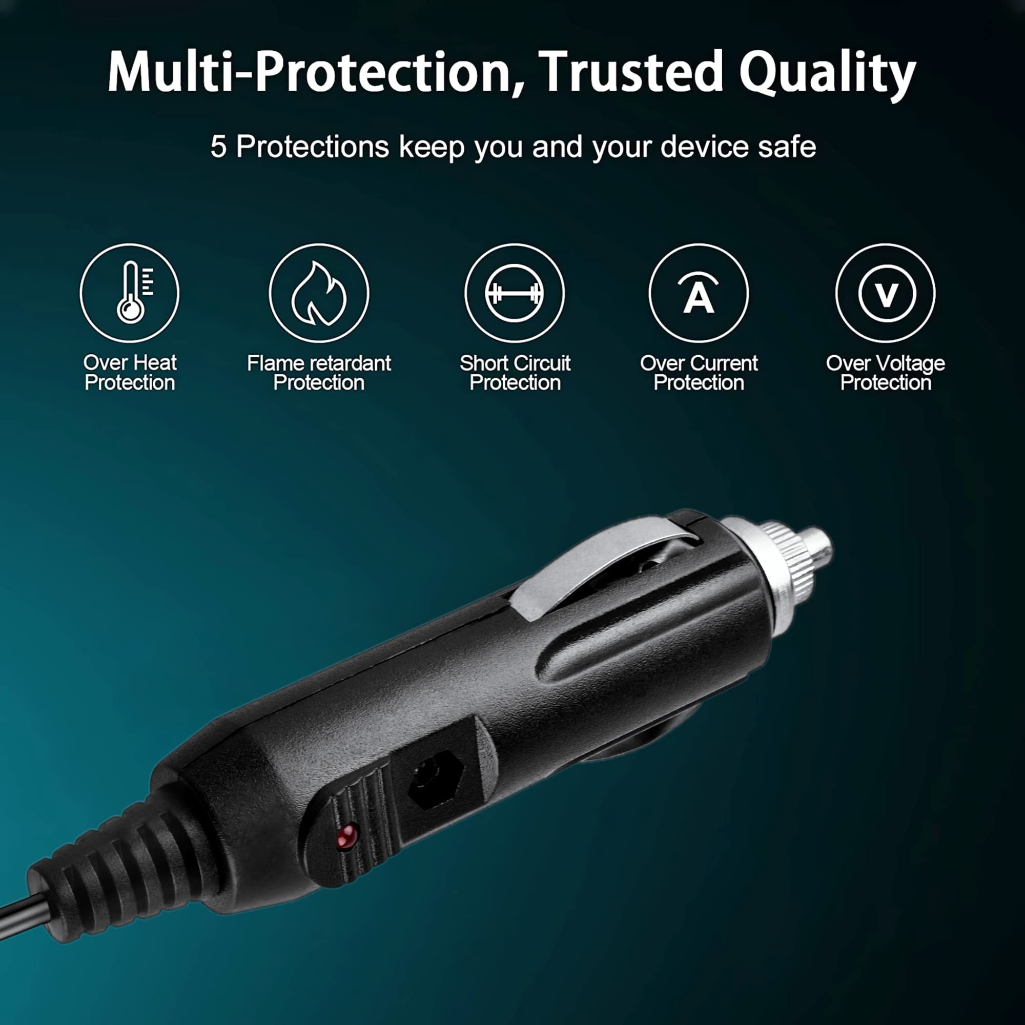 Jantoy Car DC Adapter for Zebra iMZ 220/320 Thermal Mobile Printer - Power Supply for On-the-Go Printing in Delivery Trucks & Mobile Workstations