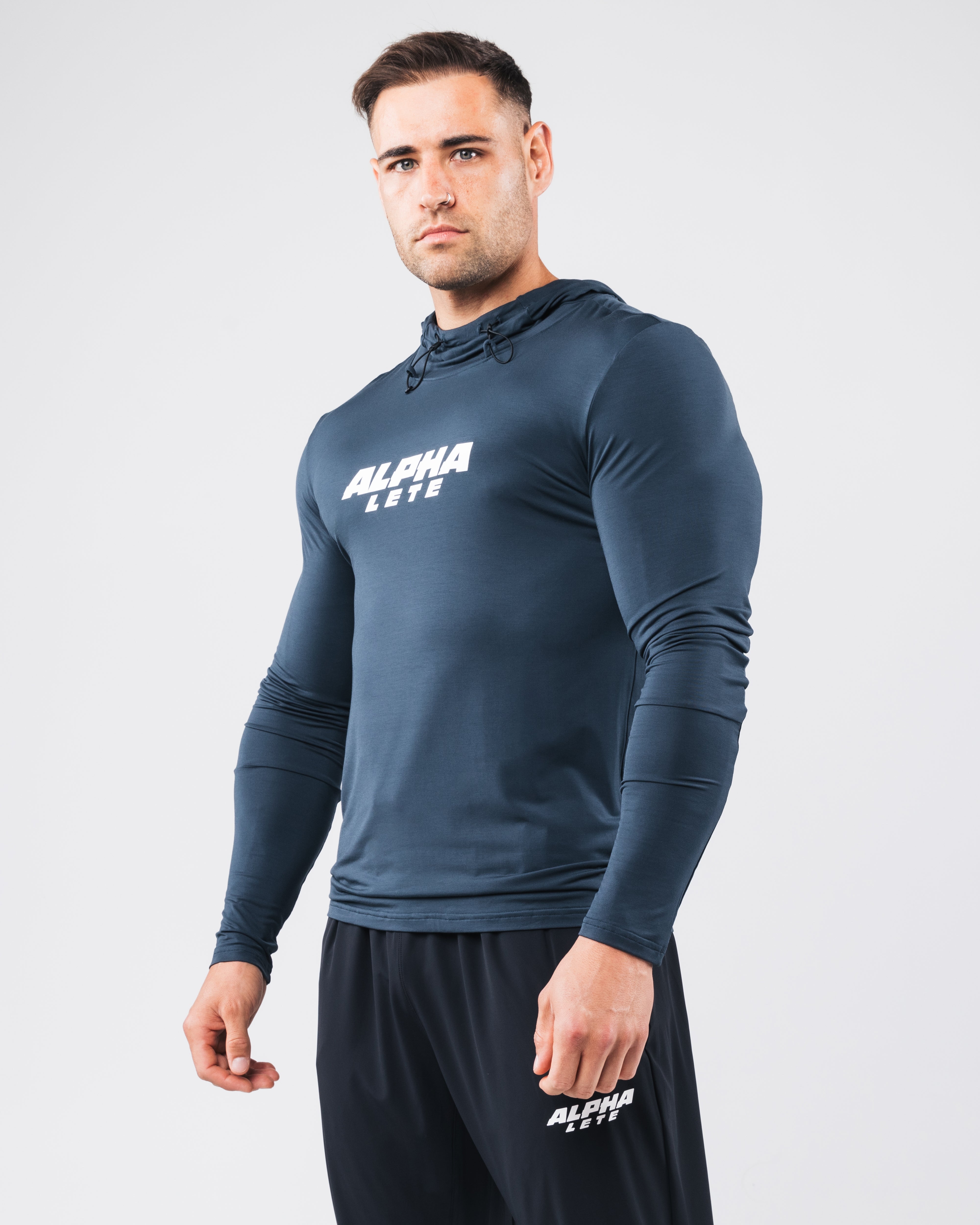 Agility Hoodie for Men & Women - Dark Cyan Pullover Sweatshirt | Lightweight & Comfortable for Running, Gym & Outdoor Activities