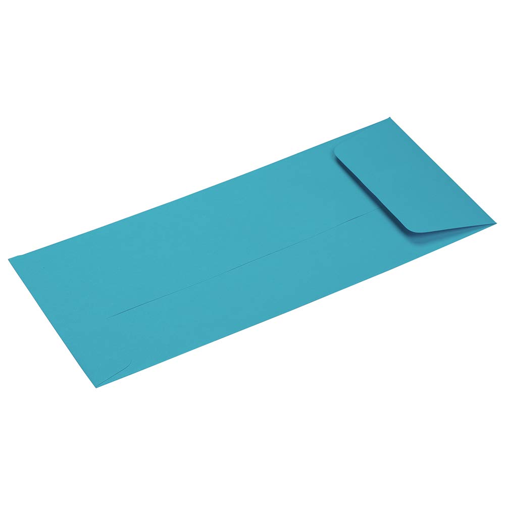 JAM PAPER #10 Business Envelopes - 4 1/8 x 9 1/2 Inches - Blue Recycled Paper - Pack of 250 - Perfect for Office Mail, Business Correspondence & Eco-Friendly Mailing Solutions
