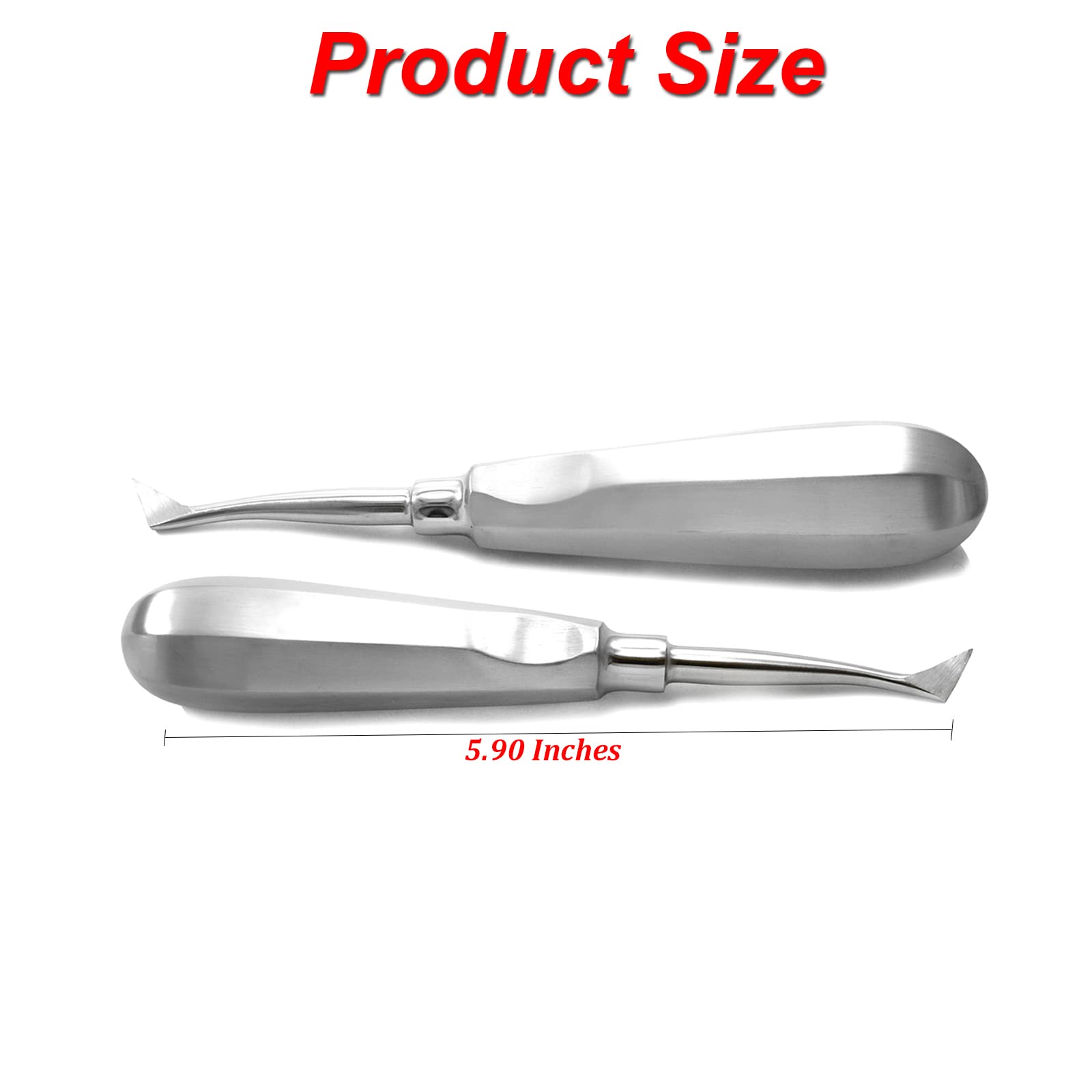Professional Dental Osteotome & Periotome Set - Luxating Elevator for Implant, Orthodontic PDL Teeth & Surgical Root Extraction - Cryer Elevator Kit (2-Piece) - Ideal for Dentists, Oral Surgeons & Dental Clinics