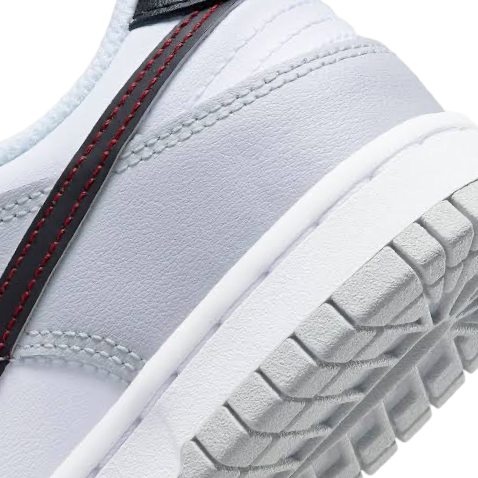 Nike Dunk Low GS Sneakers - White Grey Black Basketball Shoes for Girls - Perfect for Casual Wear, School & Sports