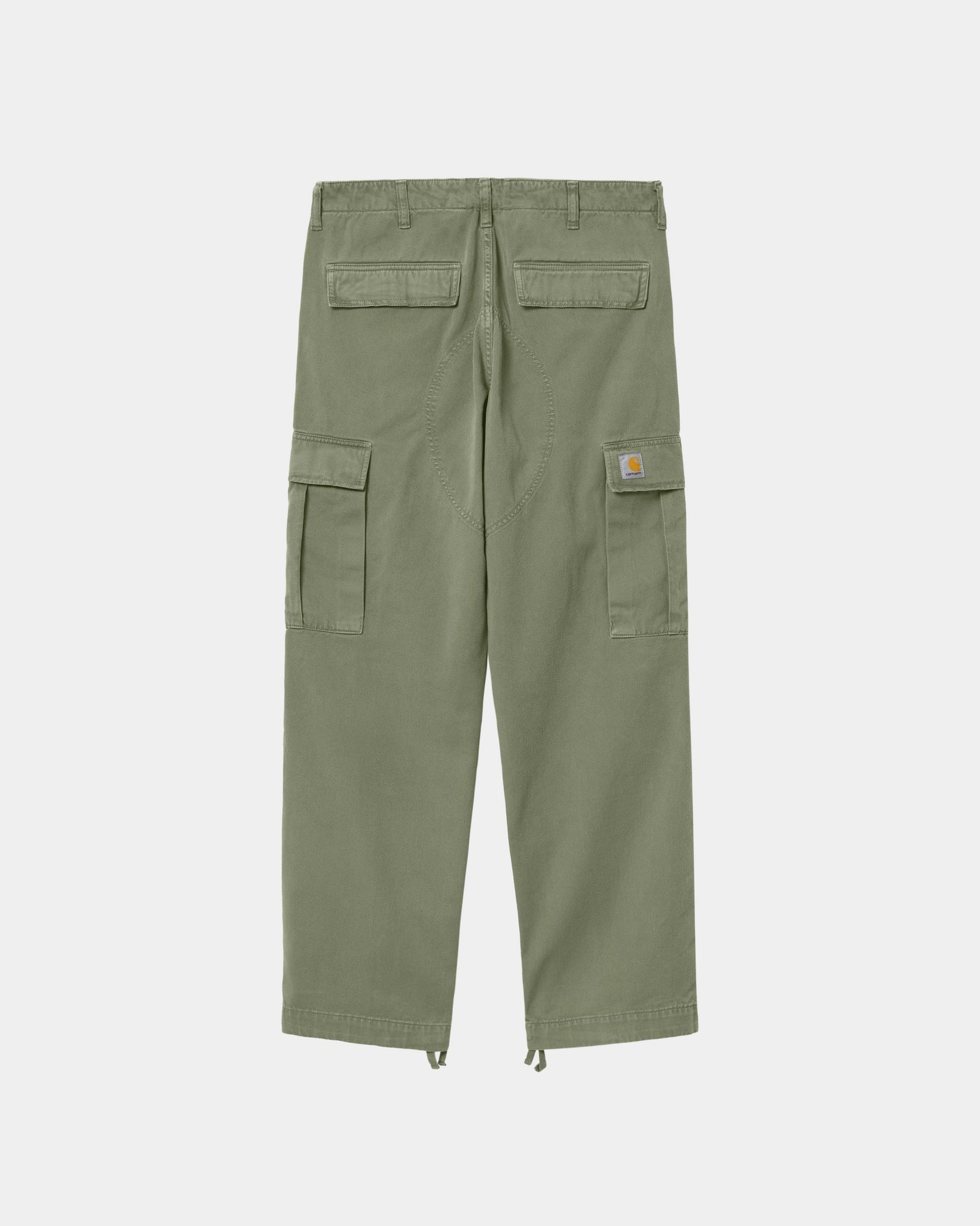 Durable Regular Cargo Pants for Men - Garment Dyed Twill Work Pants in Dollar Green | Outdoor Hiking, Workwear & Casual Everyday Wear