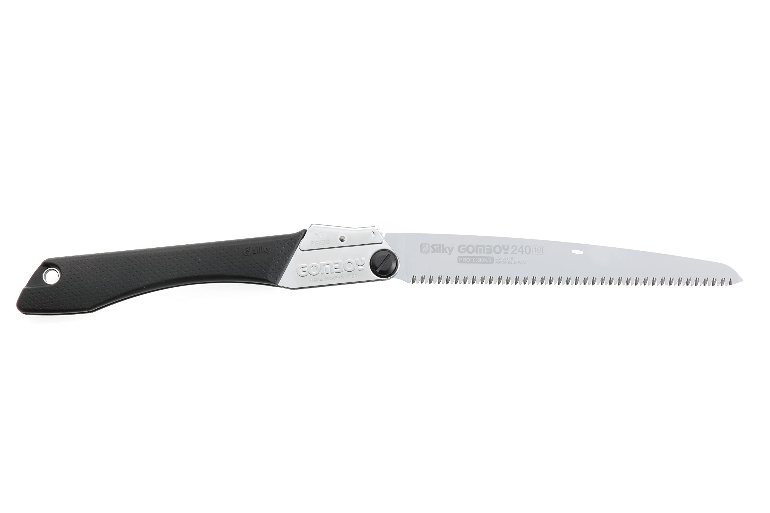 Silky GomBoy Professional 240mm Folding Saw with Medium Teeth (121-24) - Perfect for Camping, Woodworking & Outdoor Survival