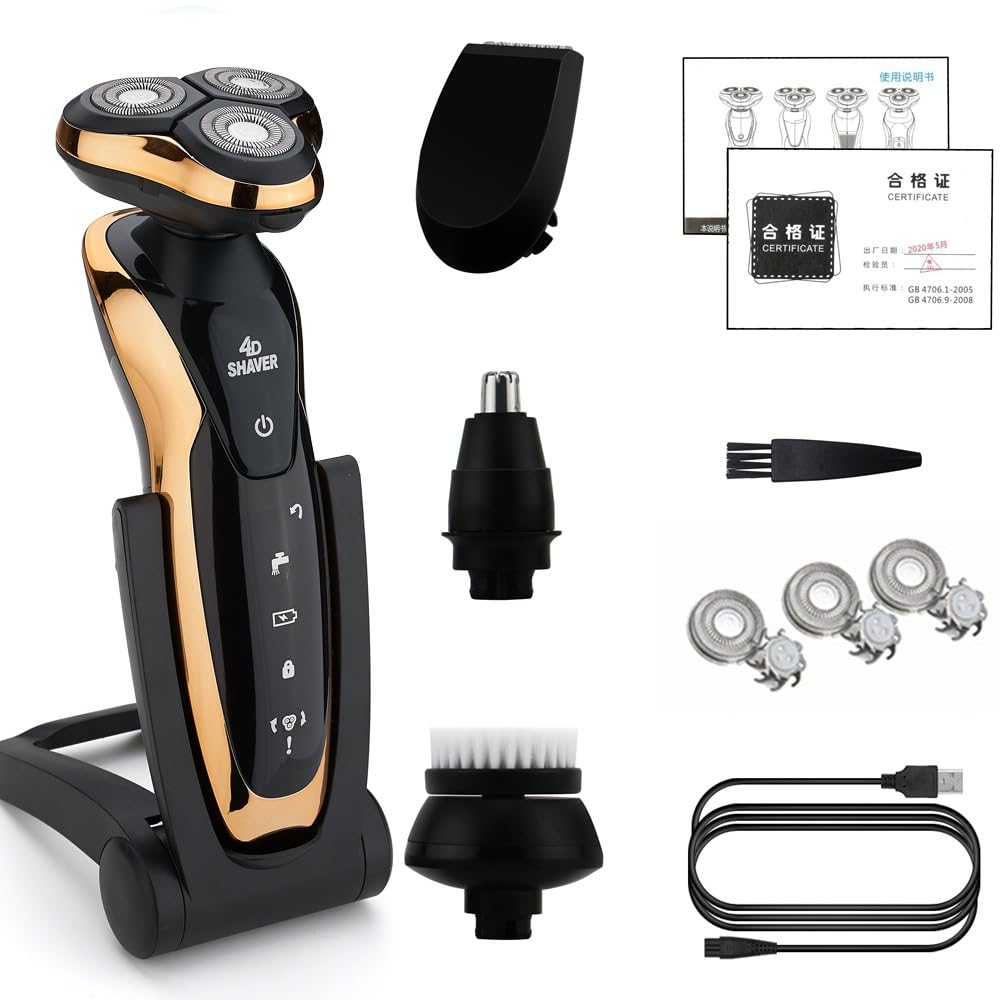 Best Electric Head Shavers for Bald Men - Rechargeable & Washable USB Shaving Machine for Smooth Shaving | Perfect for Travel, Gym & Daily Grooming