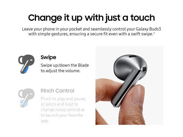Samsung Galaxy Buds 3 & Buds 3 Pro Wireless Earbuds - Bluetooth Noise Cancelling Headphones for iPhone, Android - Perfect for Workouts, Travel & Daily Use