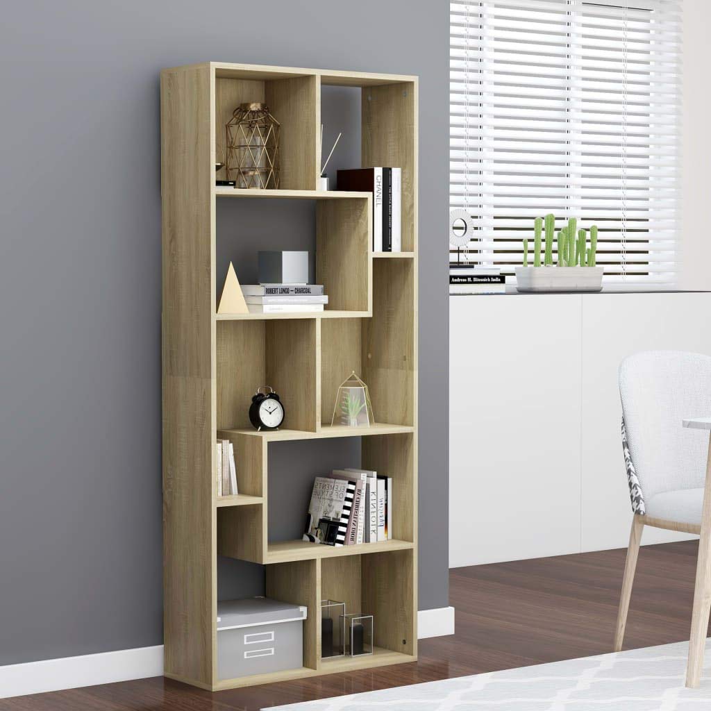 Freestanding Bookcase & Storage Cabinet - Modern Display Shelf for Books, Decorations & Organizing - Perfect for Living Room, Bedroom & Office (Chipboard)