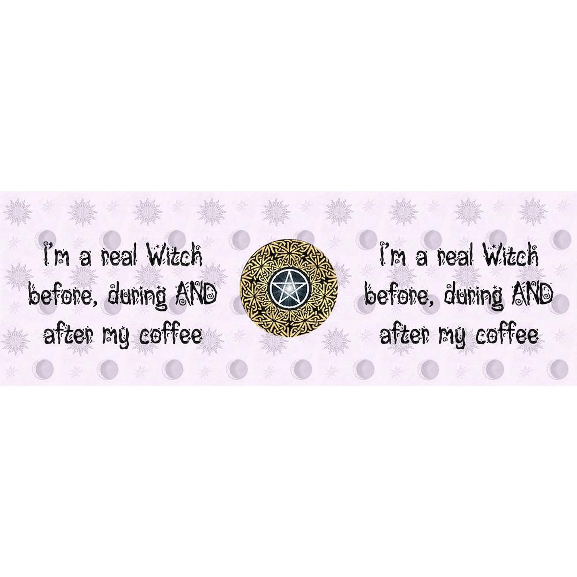 Realwitch Ceramic Coffee Mug 11 oz (325 ml) - Unique Witch Design for Tea, Coffee & Hot Drinks - Perfect for Halloween, Gifts & Witch Lovers