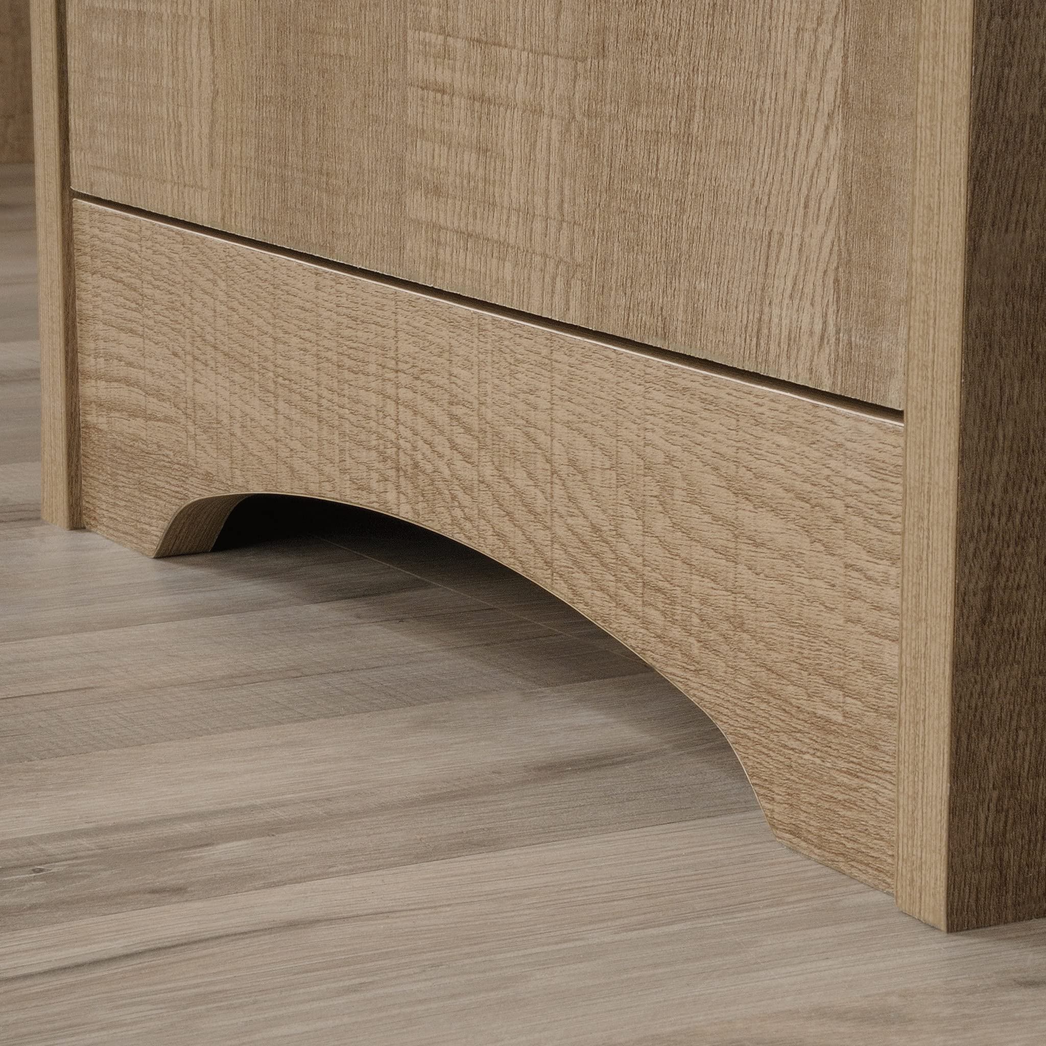 Sauder Beginnings Small Study Desk with Storage Drawers - Compact Writing Desk for Home Office, Bedroom or Dorm Room - Summer Oak Finish - Perfect for Remote Work, Online Classes & Small Space Organization