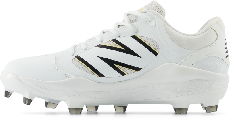 New Balance Fresh Foam 3000v7 White Low TPU Men's Soccer Cleats - Lightweight Running Shoes for Football Training & Match Play