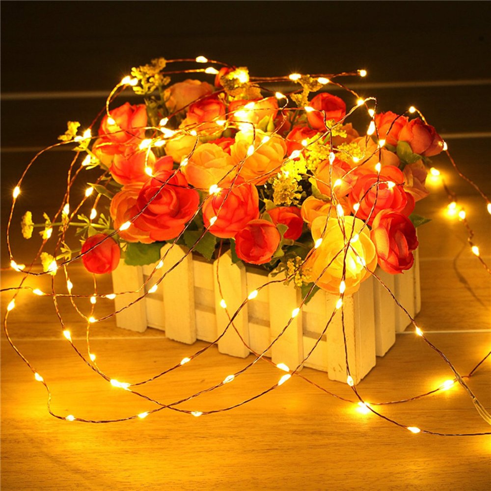 Dimmable LED String Lights 165ft 500 LEDs - Remote Controlled Copper Wire Fairy Lights for Christmas, Wedding, Party Decor - Warm White | Indoor/Outdoor Holiday Lighting for Home, Garden, Patio & Events