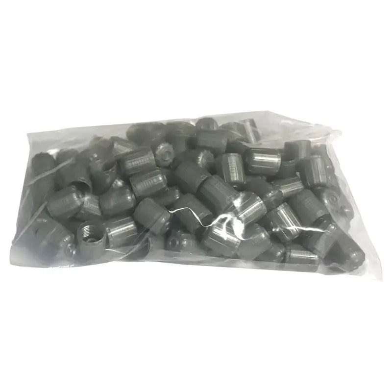AA Silver TPMS Valve Caps (100-Pack) - Durable Tire Pressure Monitoring System Accessories for Cars, Trucks & SUVs - Perfect for All-Season Protection & Enhanced Vehicle Safety