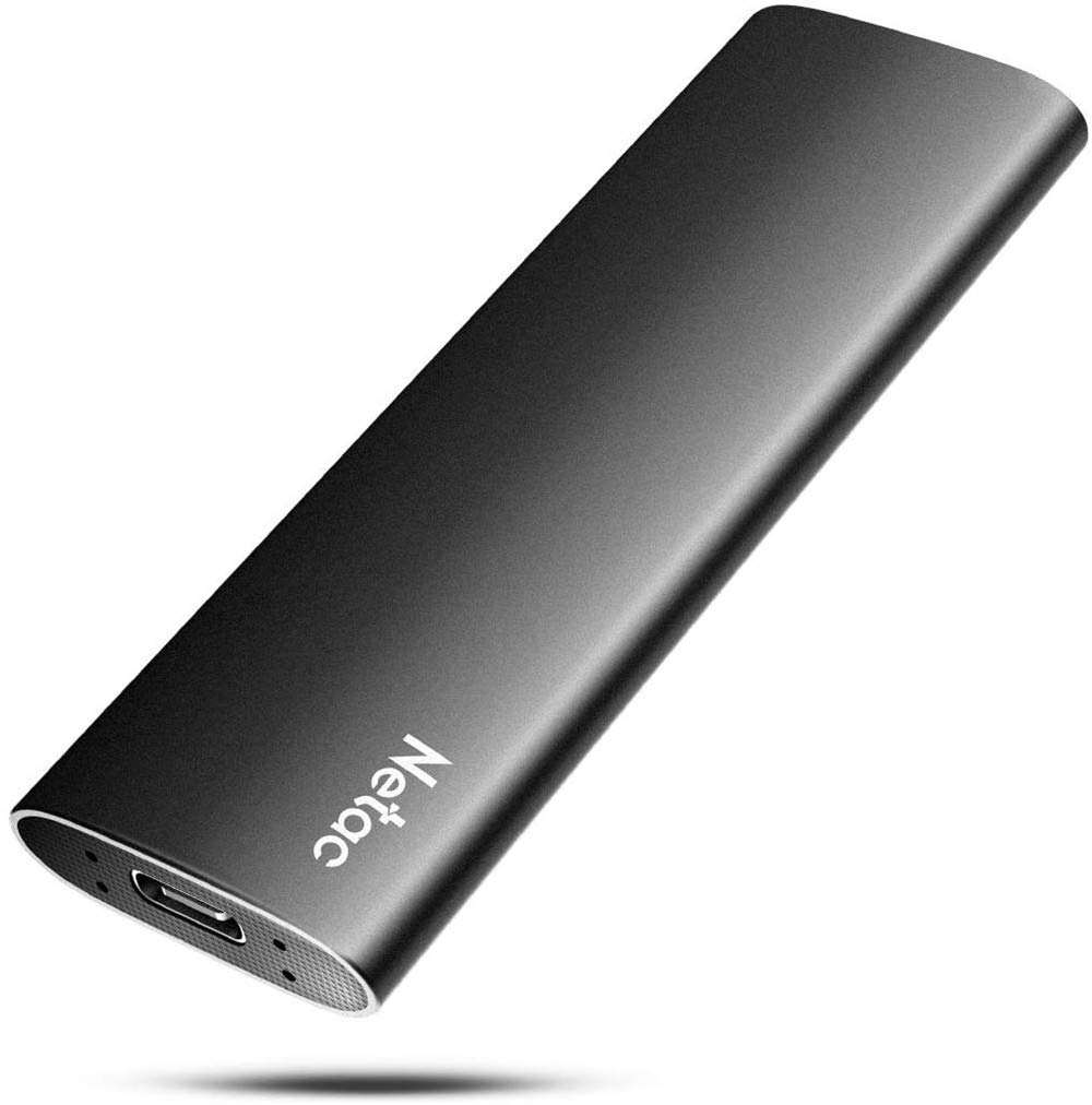 Netac 2TB Portable SSD - USB 3.2 Gen 2 External Solid State Drive (10Gbps, Type-C) - Ultra Slim & Fast Read/Write for PC, Mac, Laptop - Perfect for Business Travel, File Backup, Photo Storage & Gaming
