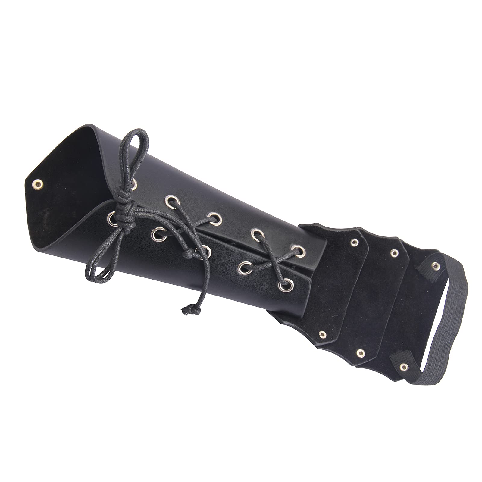 JAOYU Genuine Leather Bracers - Medieval Arm Armor Cuffs for Men & Women - Viking Cosplay Gauntlets, Renaissance Faire Wristbands - Perfect for LARP, Halloween Costumes & Historical Reenactments
