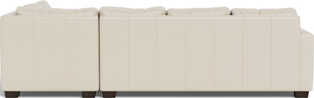 Track 121 Genuine Leather Right Chaise Sectional Sofa - Modern Living Room Furniture for Comfortable Lounging & Entertaining