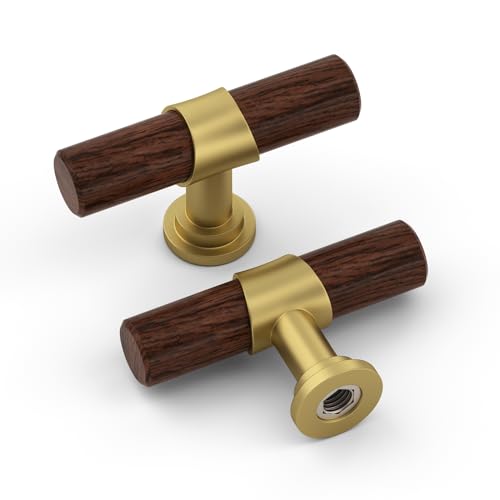 Walnut Wood Grain& Matte Gold