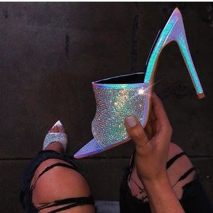 Raegan Women's Iridescent High Heels - Shimmering Evening Party Pumps for Weddings, Prom & Special Occasions