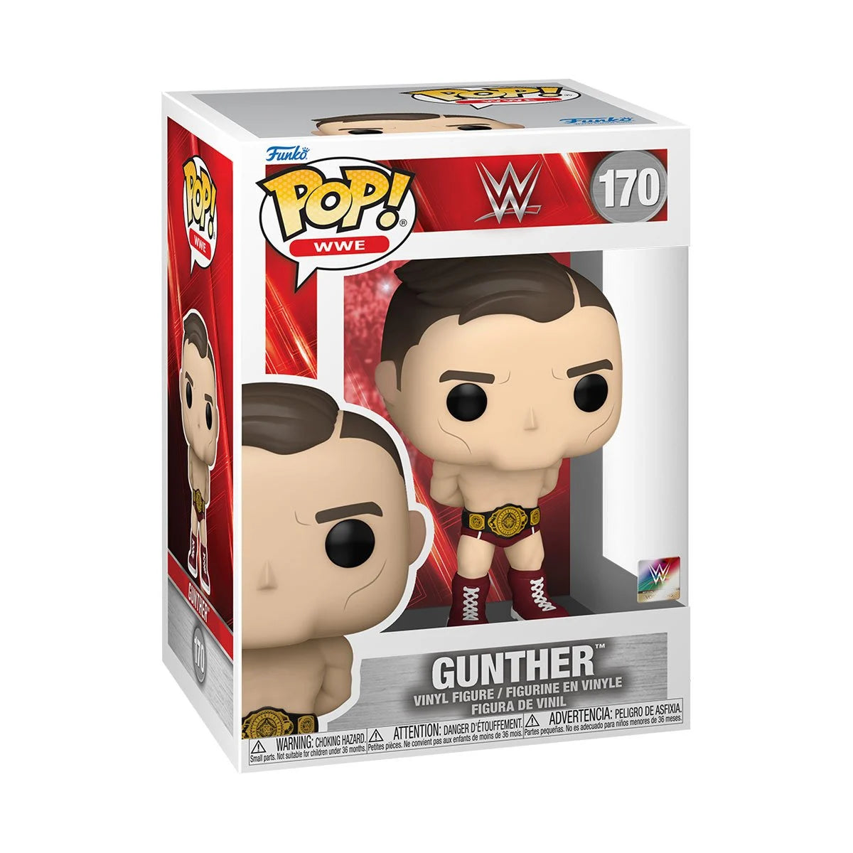 Funko Pop WWE Gunther #170 Vinyl Figure - Collectible Wrestling Toy for WWE Fans - Perfect for Display, Gifts, and WWE Memorabilia Collections