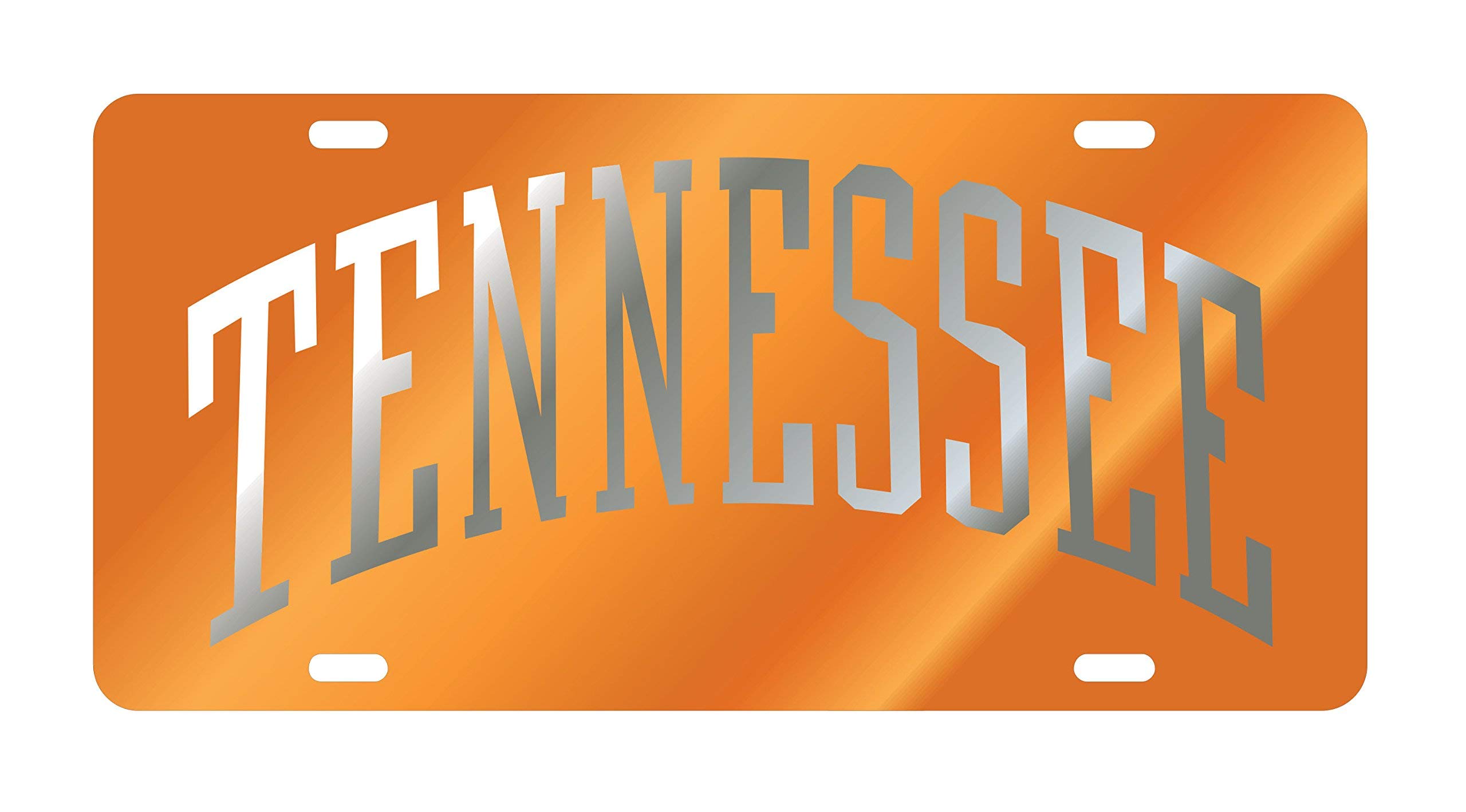 Tennessee Vols Mirrored Auto License Plate Tag - Officially Licensed NCAA Car Accessory for UT Fans - Perfect for Game Day, Tailgating & Showcasing Team Spirit