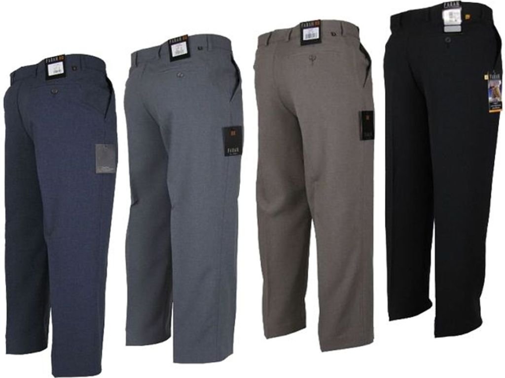 Men's Classic Style Dress Pants with Slant Pockets - Formal Office Wear & Business Attire for Professional Men