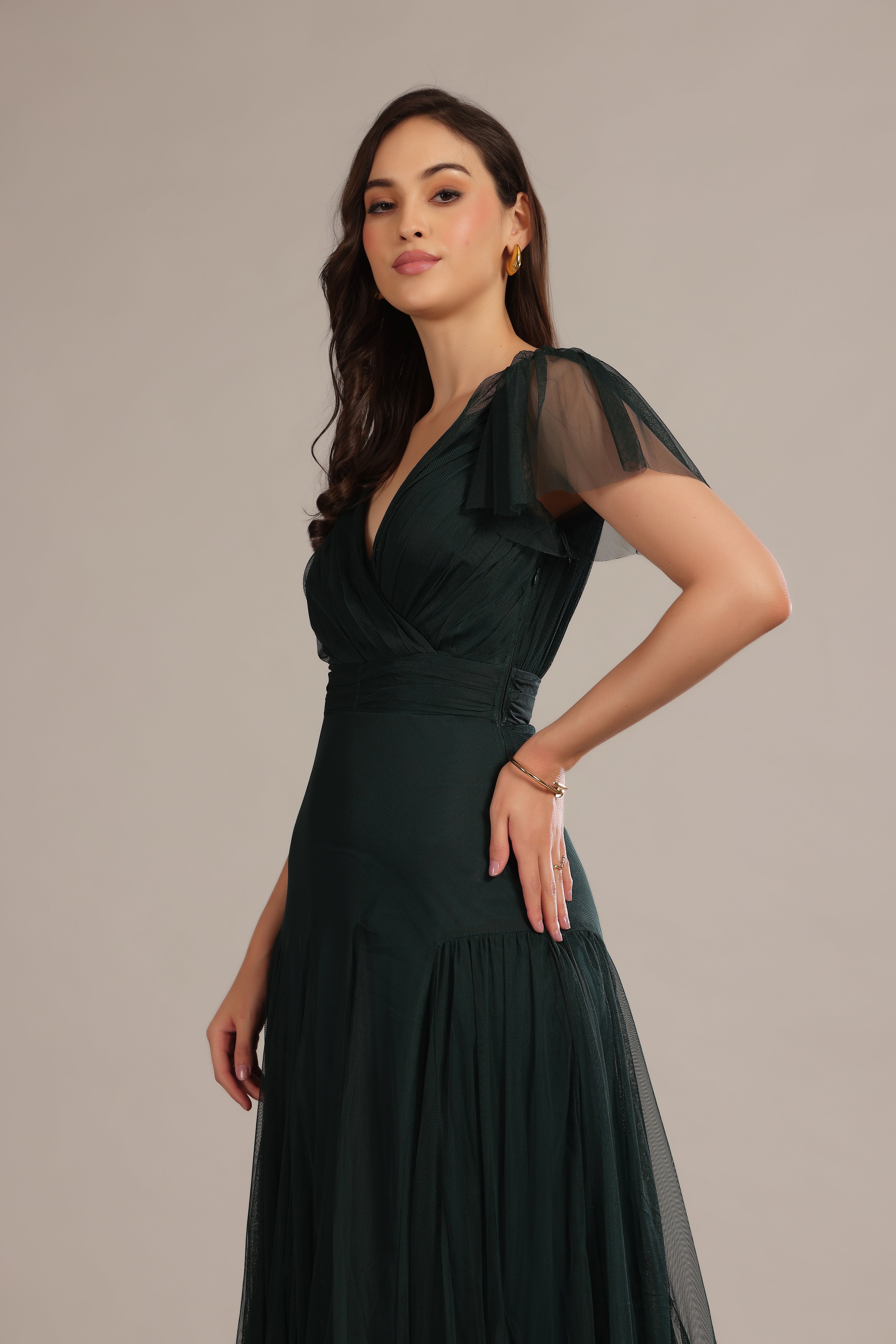 Gally Maxi Dress in Emerald Green - Elegant Long Flowy Summer Dress for Women | Perfect for Beach Vacations, Weddings & Date Nights