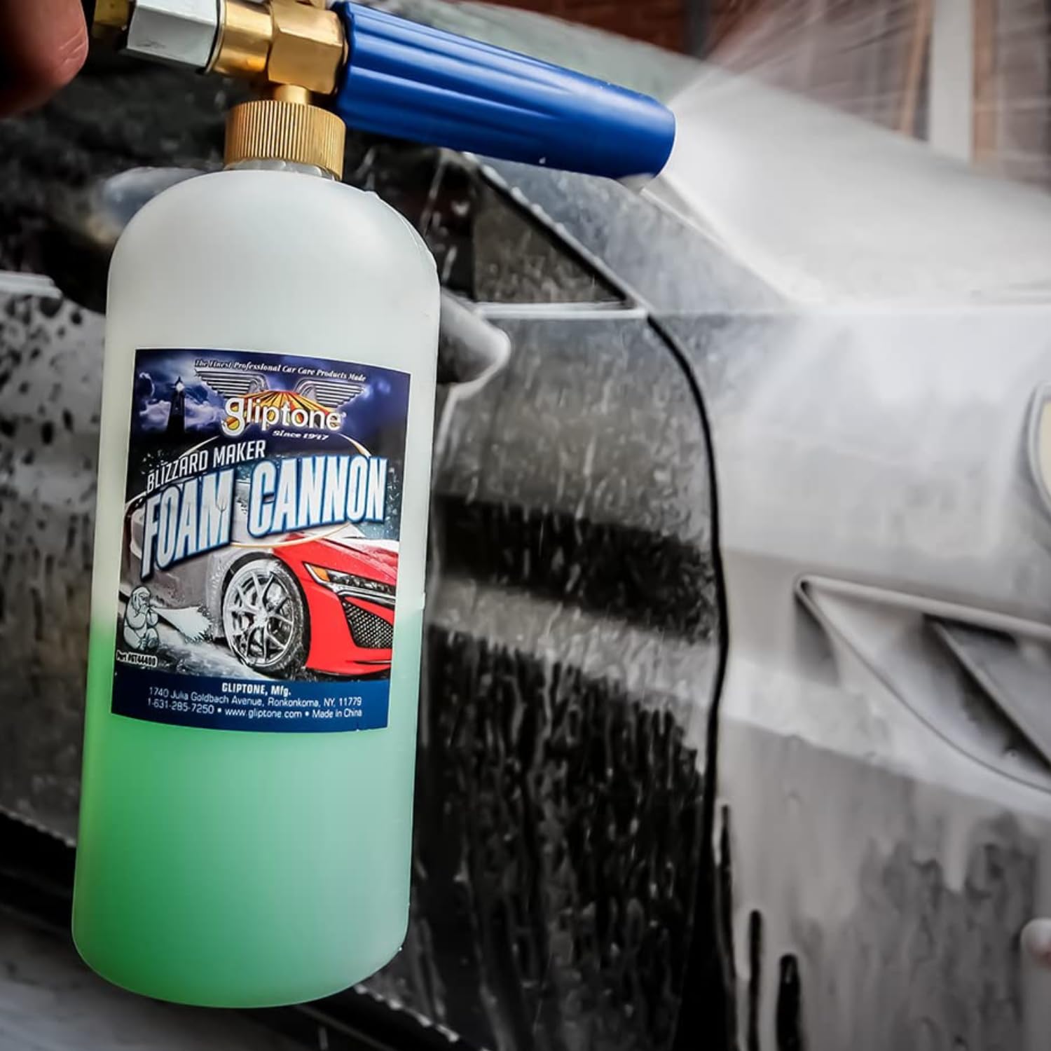 Professional Car Care Blizzard Maker - High-Quality Foam Cannon Gun for Auto Detailing & Pressure Washer | Perfect for Car Wash, Motorcycle Cleaning & Home Exterior Maintenance