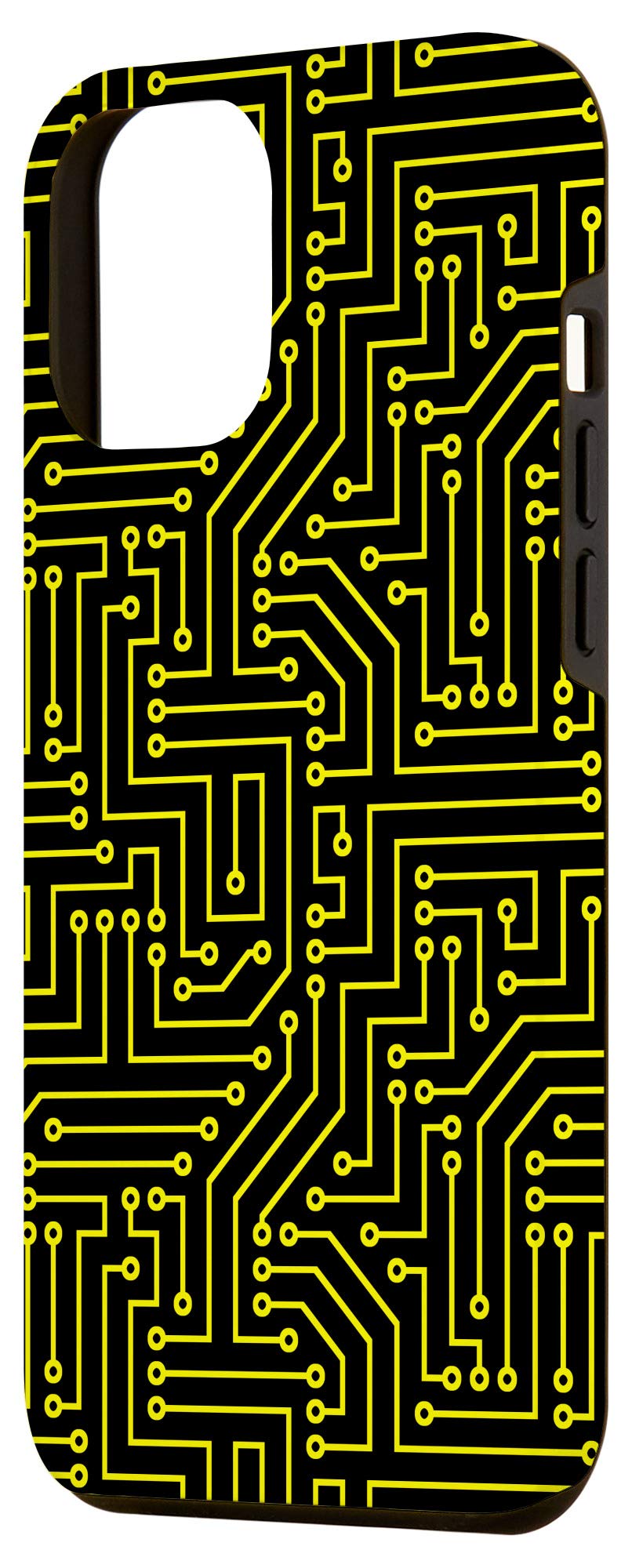 iPhone 12 Pro Max Case - Cyberpunk Circuit Board Design, Slim Protective Cover for Shock Absorption | Perfect for Daily Use, Gaming & Tech Enthusiasts