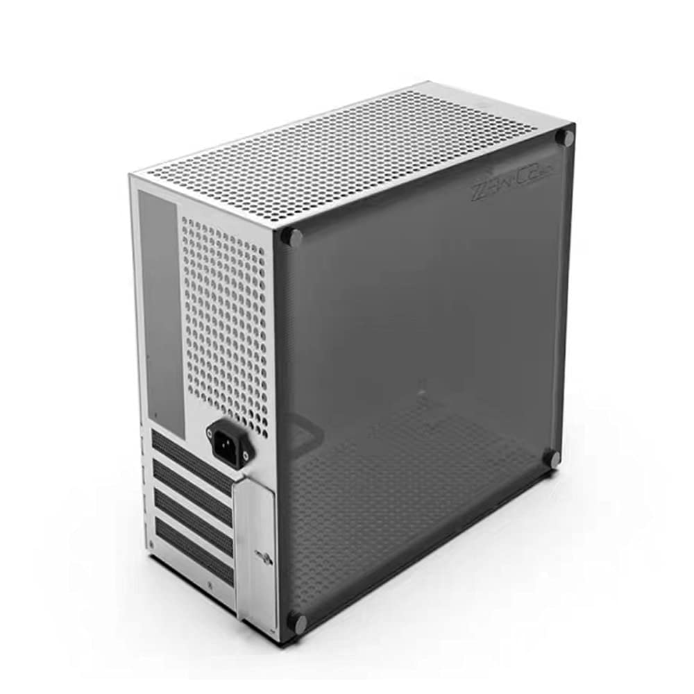 Compact MATX Computer Case - Supports MATX Motherboard, ATX/SFX-L/SFX PSU, Long GPU - Mid Tower Aluminum Alloy PC Chassis for Gaming & Workstation Builds | Perfect for Home Office & Esports Setup