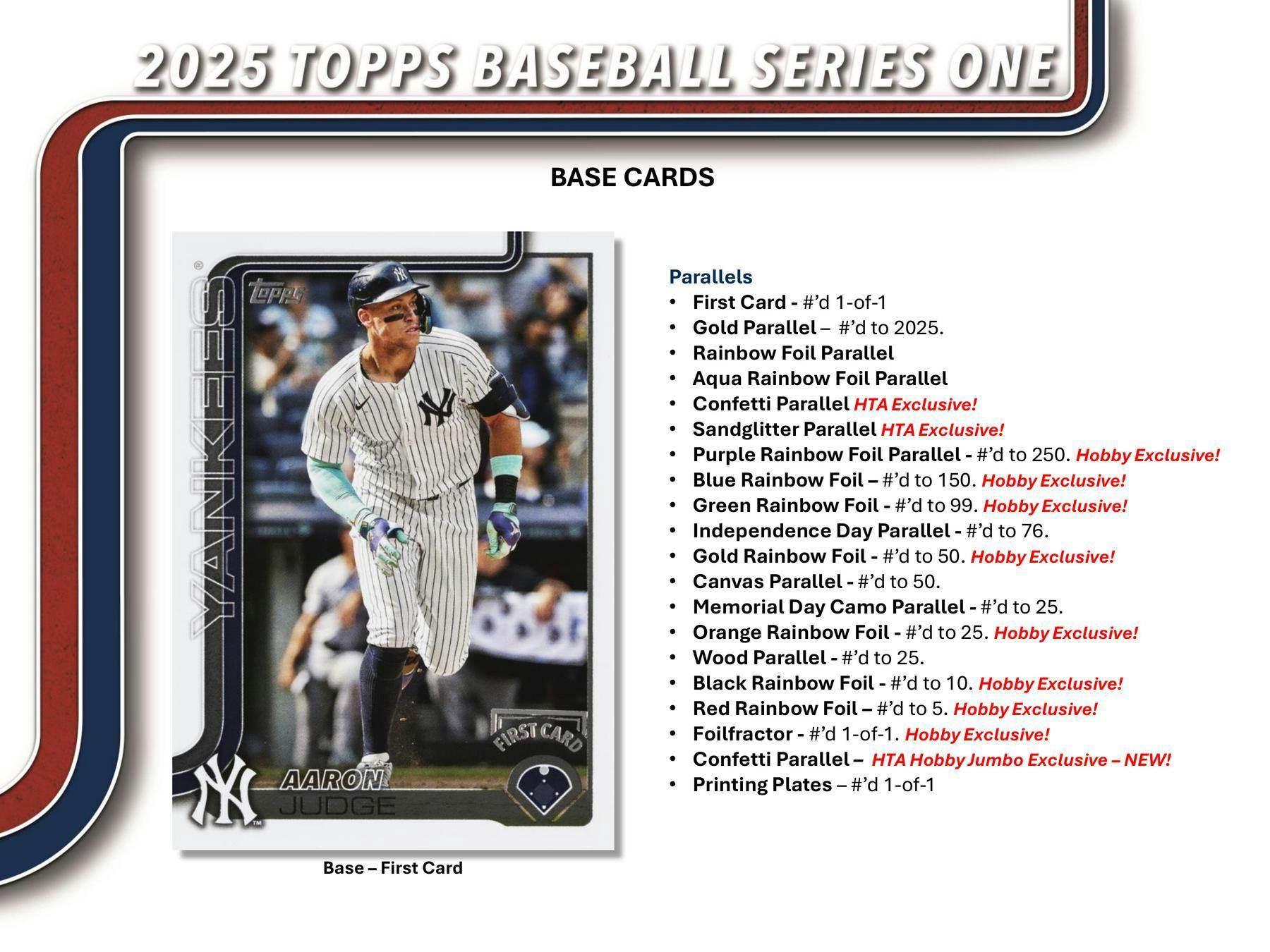 2025 Topps Series 1 Baseball Hobby Jumbo Box - 24 Packs, 480 Cards - Collectible Trading Cards for MLB Fans & Sports Memorabilia Collectors - Perfect for Gifts, Investments, and Fantasy Baseball Enthusiasts